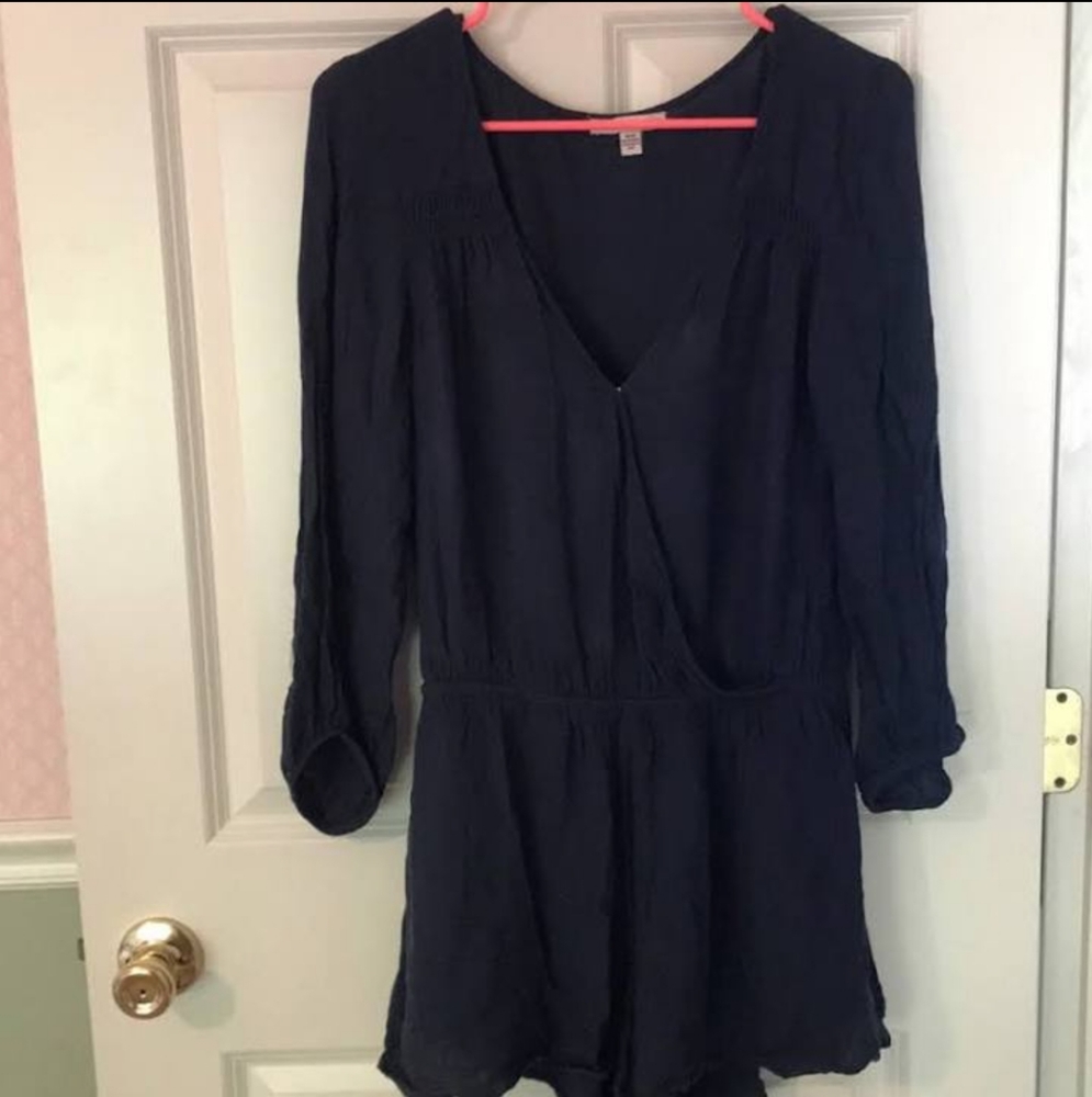 Navy blue romper